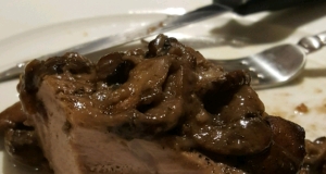 Garlic Pork Tenderloin with Mushroom Gravy