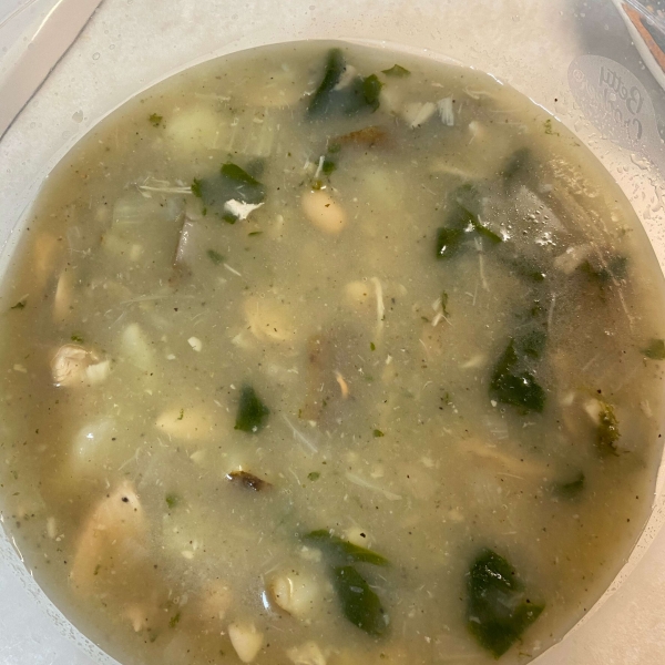 Chicken, Spinach, and Potato Soup