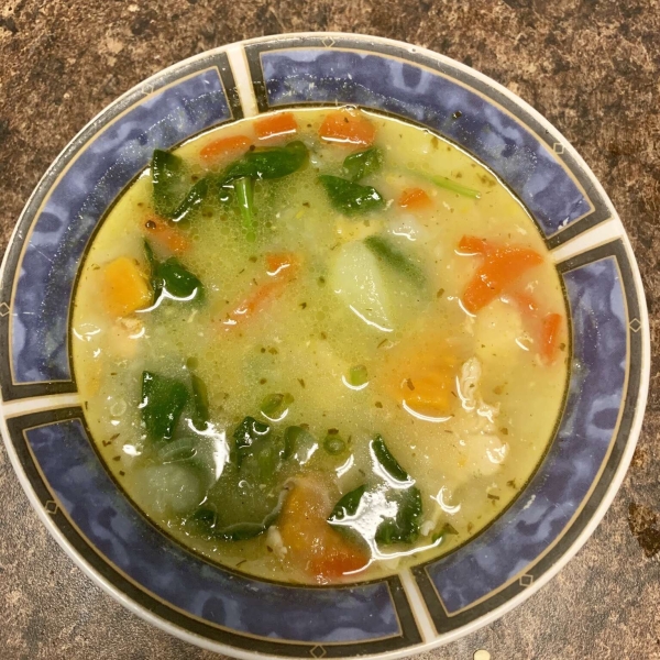 Chicken, Spinach, and Potato Soup