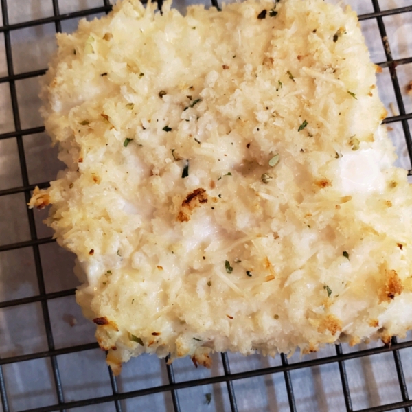 Panko-Parmesan Halibut