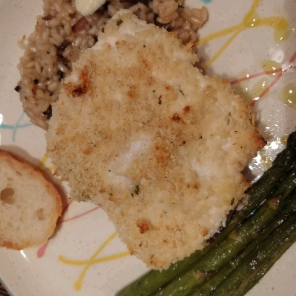 Panko-Parmesan Halibut