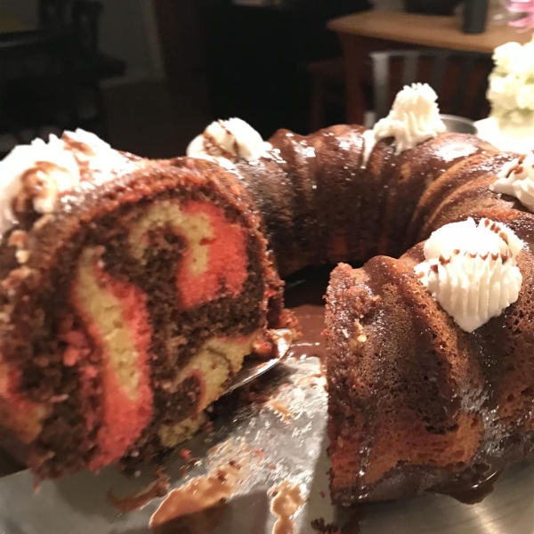 Neapolitan Bundt Cake