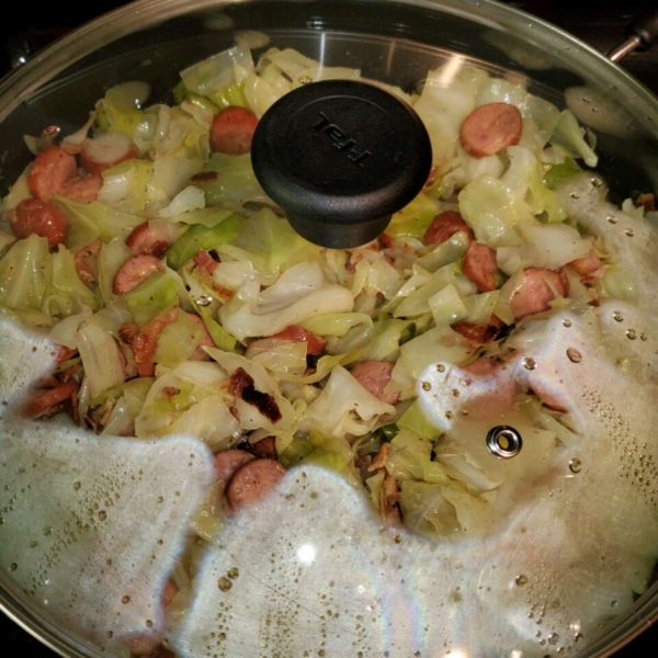Fried Cabbage and Kielbasa