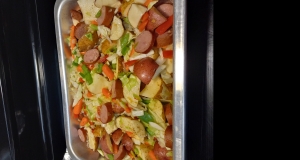 Sausage, Potato, Carrot Bake