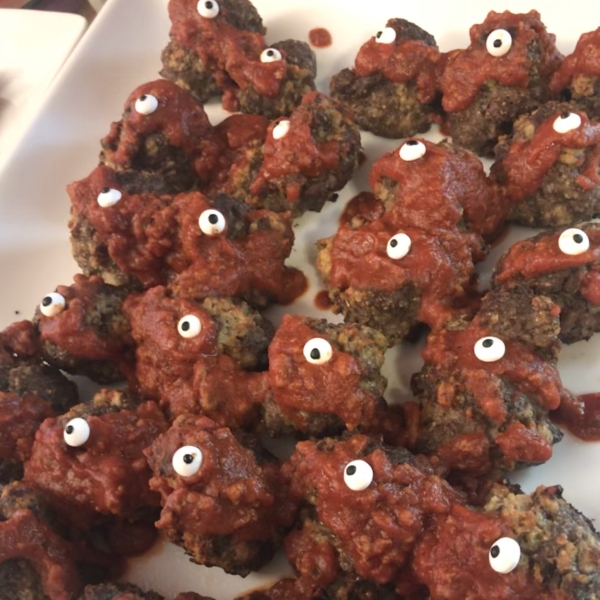 Zombie Eyes (Halloween Meatballs)