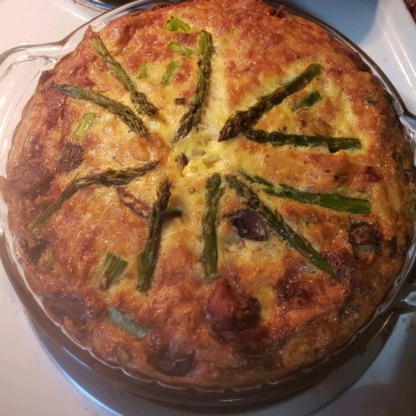 Cheesy Hash Browns Quiche