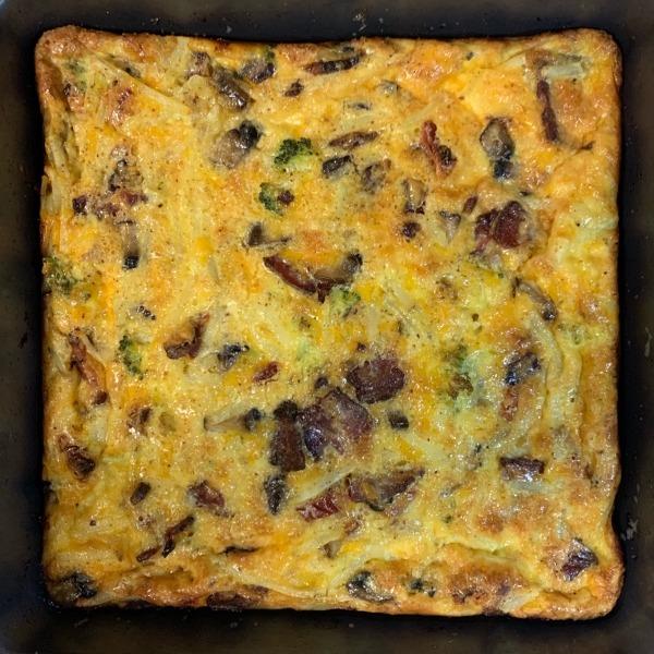 Cheesy Hash Browns Quiche