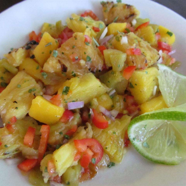 Grilled Pineapple Mango Salsa