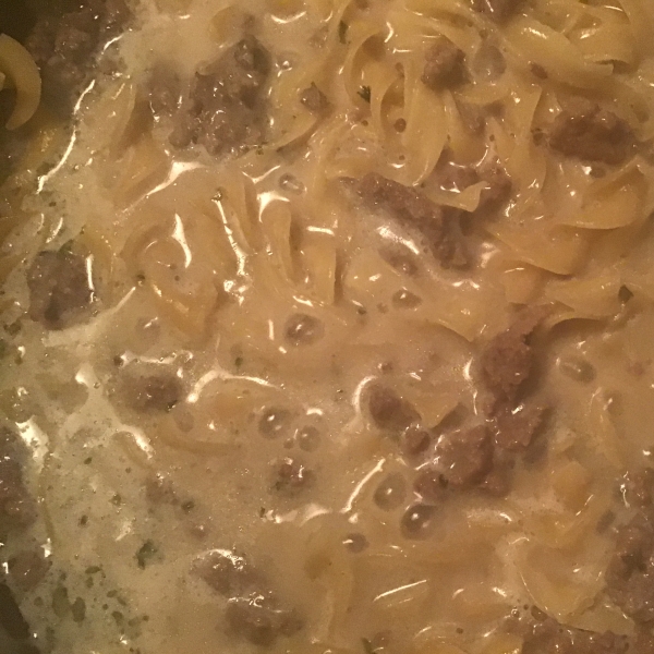One-Pot Ground Beef Stroganoff