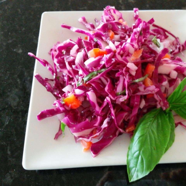 Red Cabbage Slaw with a Twist