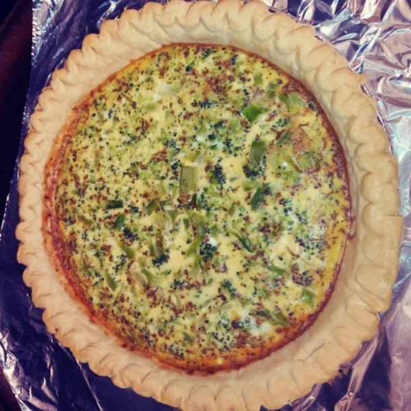 Broccoli and Cheddar Quiche