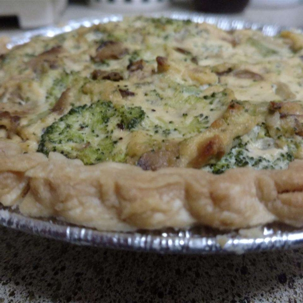 Tofu Quiche with Broccoli