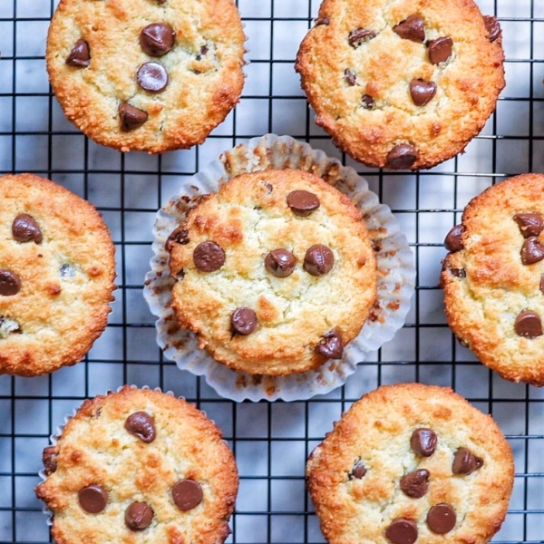 Almond Flour Chocolate Chip Muffins