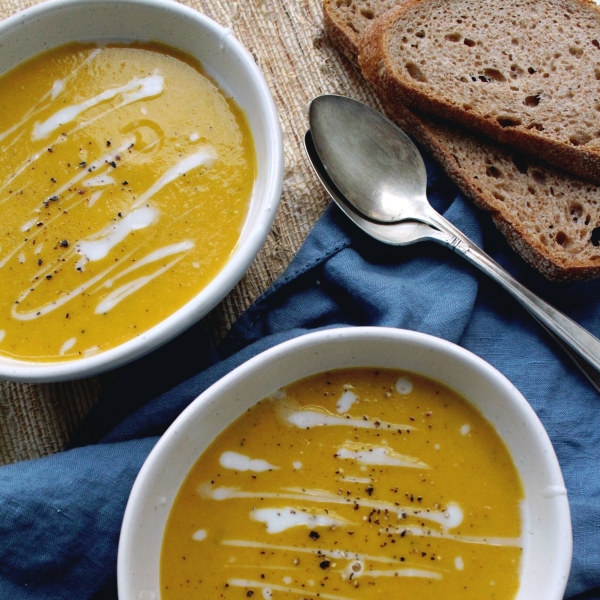 Blue Hubbard Squash Soup