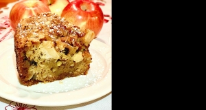 Cranberry-Apple Cake with Salted Caramel Glaze