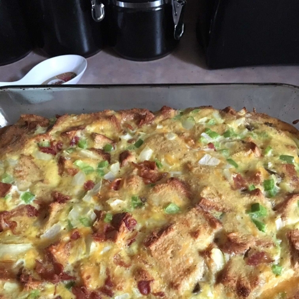 Bacon, Egg, and Cheese Strata