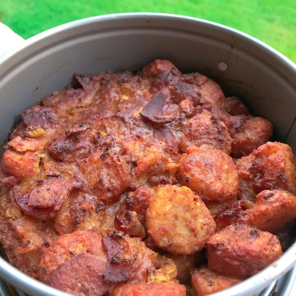 Air Fryer Bacon-Chorizo Tater Tot® Dressing