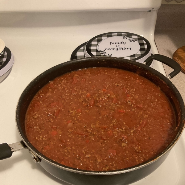 Spaghetti Sauce with Ground Beef