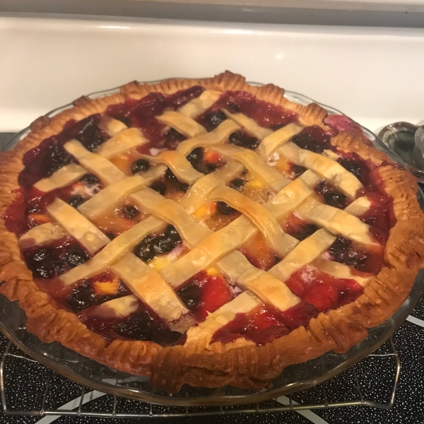 Peach Blueberry Pie