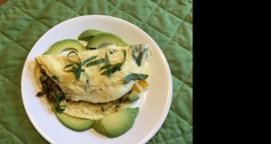 Avocado and Feta Egg White Omelet