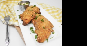 Sesame Chicken Strips with Sweet Sauce