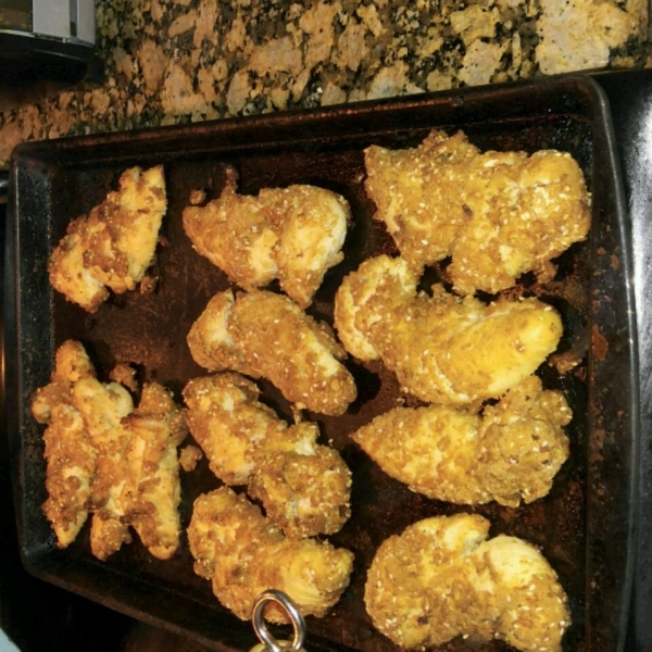 Sesame Chicken Strips with Sweet Sauce