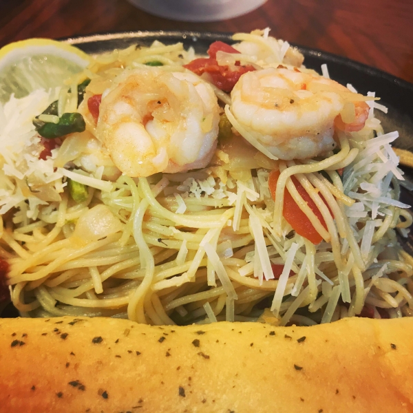 Garlic Angel Hair Shrimp