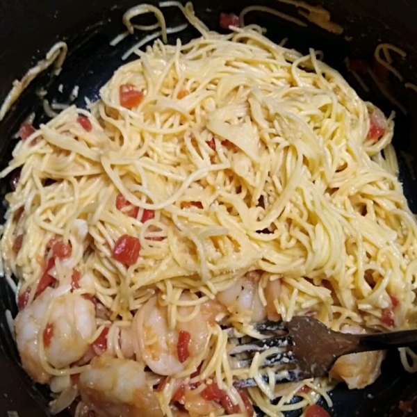 Garlic Angel Hair Shrimp