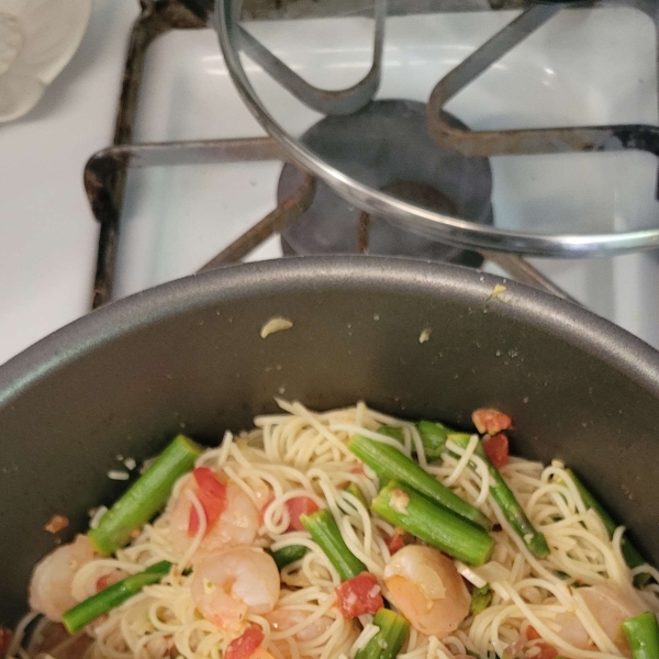 Garlic Angel Hair Shrimp