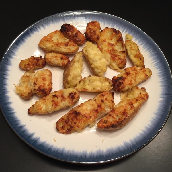 Leslie's Super Easy Spinach-Artichoke Dip Twice-Baked Potatoes