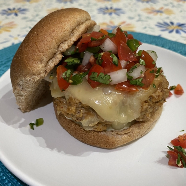 Mexican Turkey Burgers with Pico de Gallo