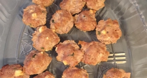 Mini Turkey Loaves with Feta, Basil, and Balsamic Sauce