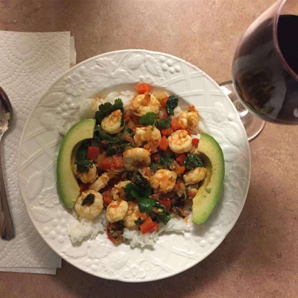 Cilantro Garlic Lime Sauteed Shrimp