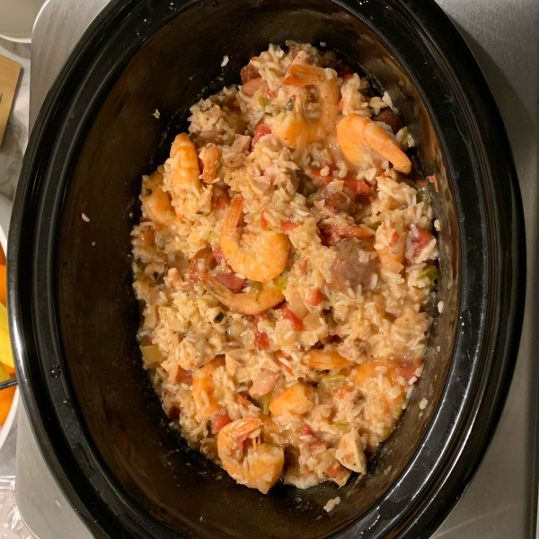 Simple Slow Cooker Jambalaya