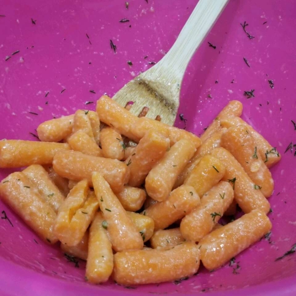 Baby Carrots with Dill Butter