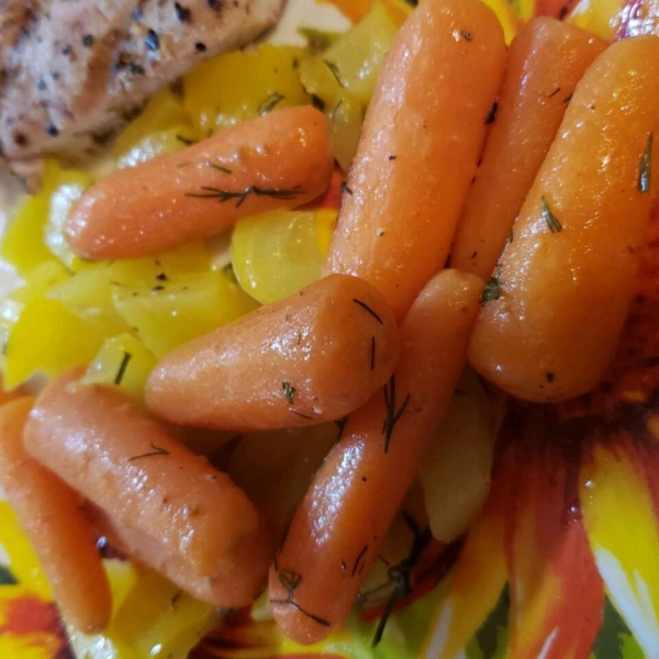 Baby Carrots with Dill Butter