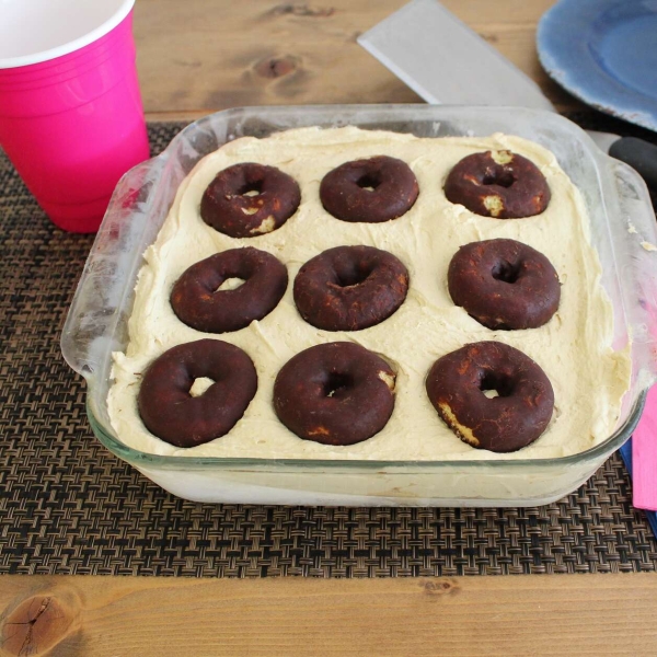 Coffee and Doughnuts Icebox Cake