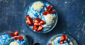Blue Marshmallow Sundaes