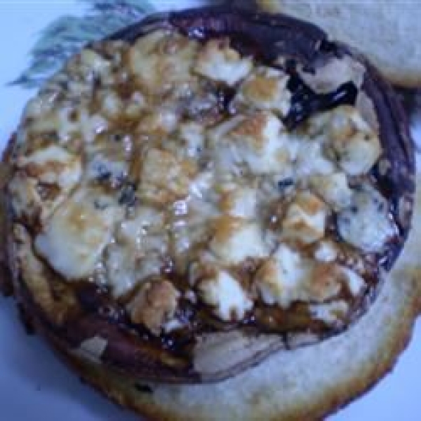 Roasted Portobello Mushrooms with Blue Cheese