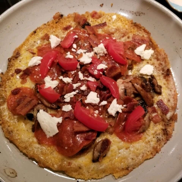 Cheesy-Crust Skillet Pizza