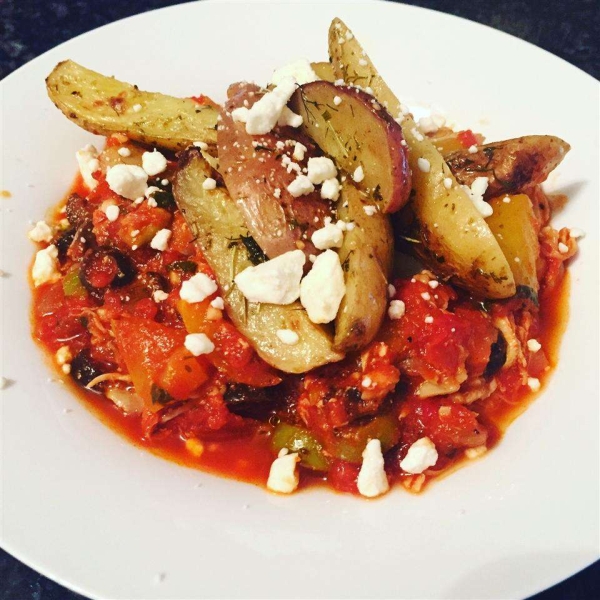 Garlic, Lemon, and Herb Greek-Style Potatoes