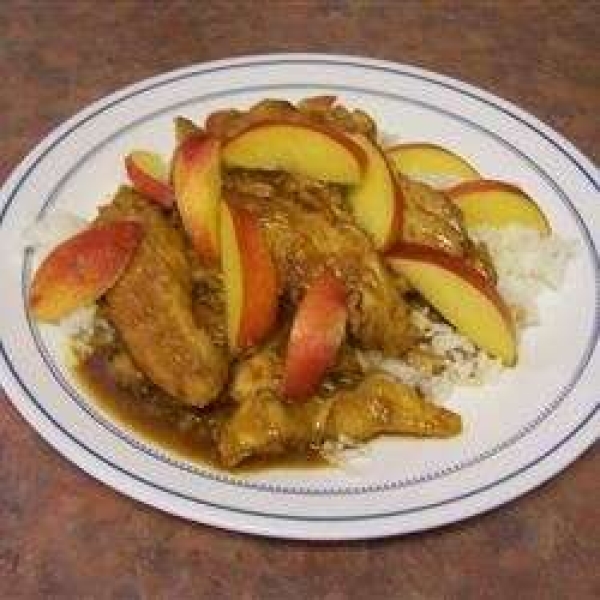 Sticky Orange Chicken with Nectarines
