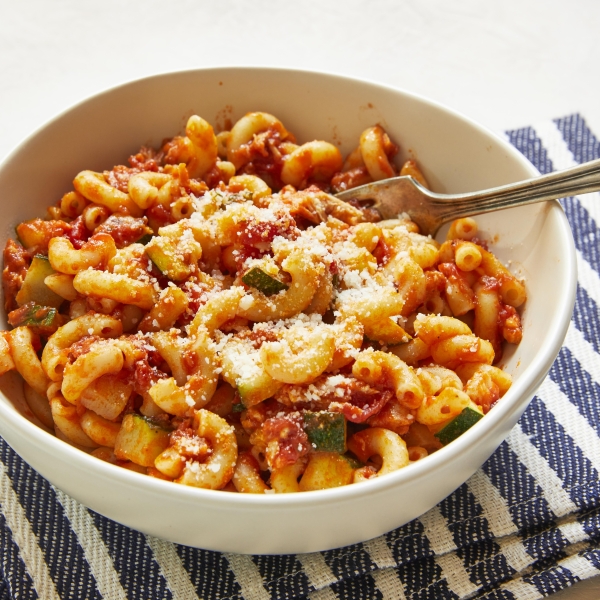 Tuna Zucchini Elbow Pasta