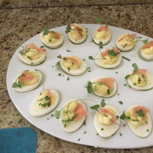 Japanese Wasabi Deviled Eggs