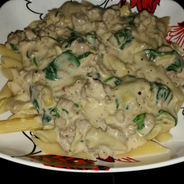 Artichoke Spinach Pasta Sauce