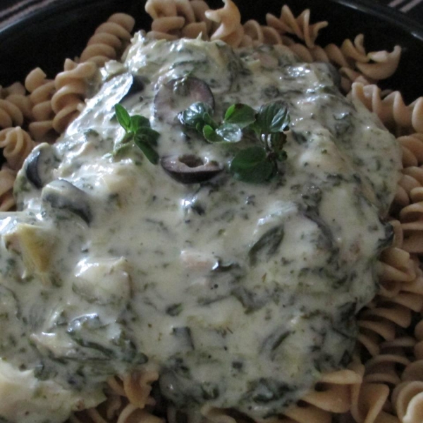 Artichoke Spinach Pasta Sauce