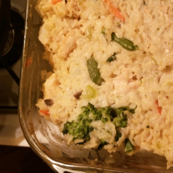 Veggie Chicken Rice Casserole