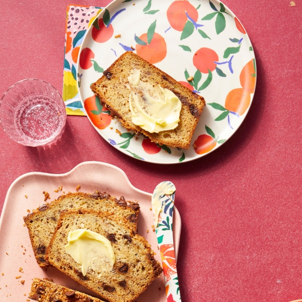 Cinnamon-Coconut-Chocolate Chip Banana Bread