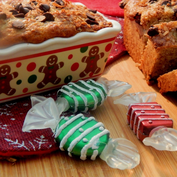 Cinnamon-Coconut-Chocolate Chip Banana Bread