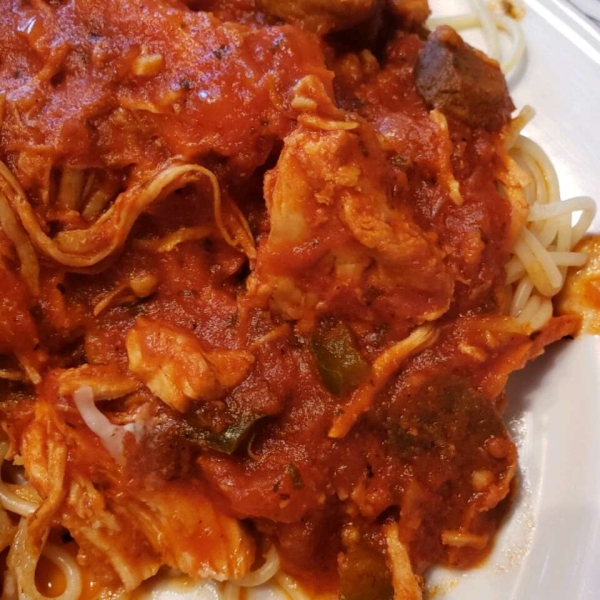 Chicken Cacciatore in a Slow Cooker